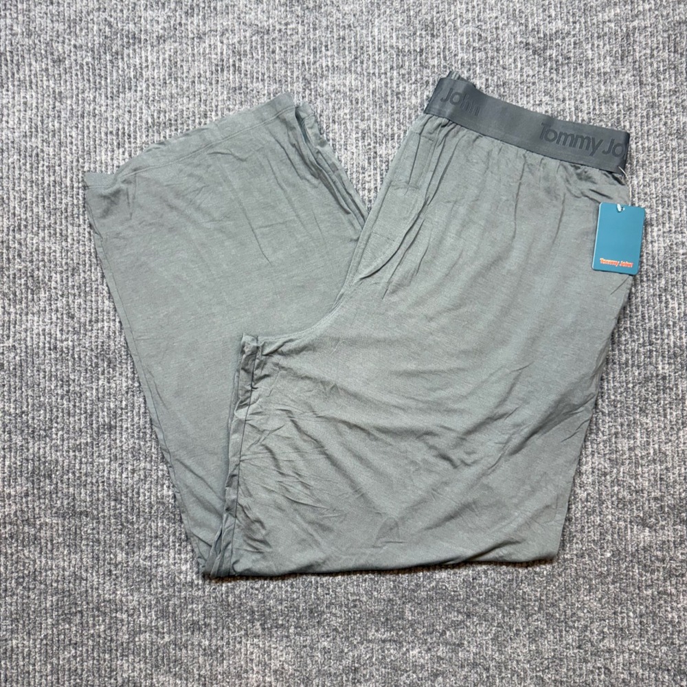 Tommy John Second Skin Lounge Pajama Pants Mens‎ XXL Gray Micro Modal Soft